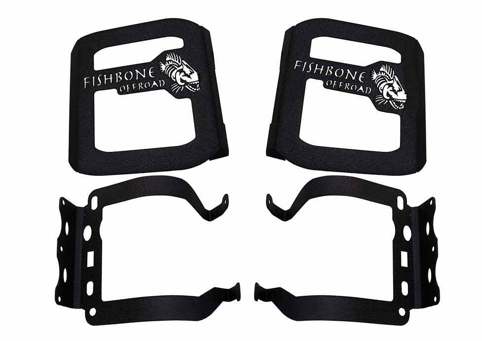 Fishbone Tail Light Guards Fits 2018 to Current JL Wrangler, Rubicon and Unlimited