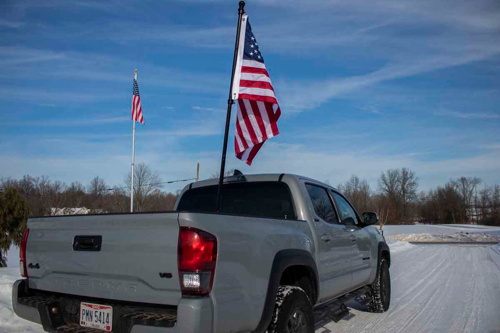 Truck Bed Rail Flag Mount Universal to any Truck Bed Rail 