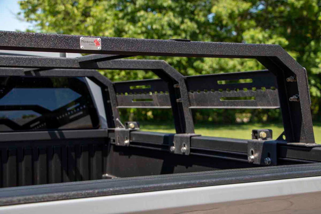 Additional Top Rails for 61" Fishbone Tackle Racks fits ‘20 - Current JT Gladiator, ’05 - Current Toyota Tacoma, ’15 - Current Ford F-150, ‘07 – ‘13 Toyota Tundra