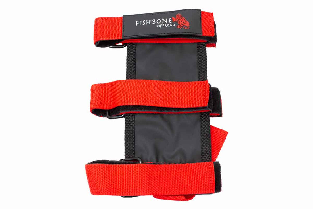 Fire Extinguisher Holder for Padded Roll Bar - Red
