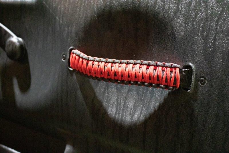 ParaCord Door Handles (Red) Fits 1997 to 2006 TJ Wrangler, Rubicon and Unlimited