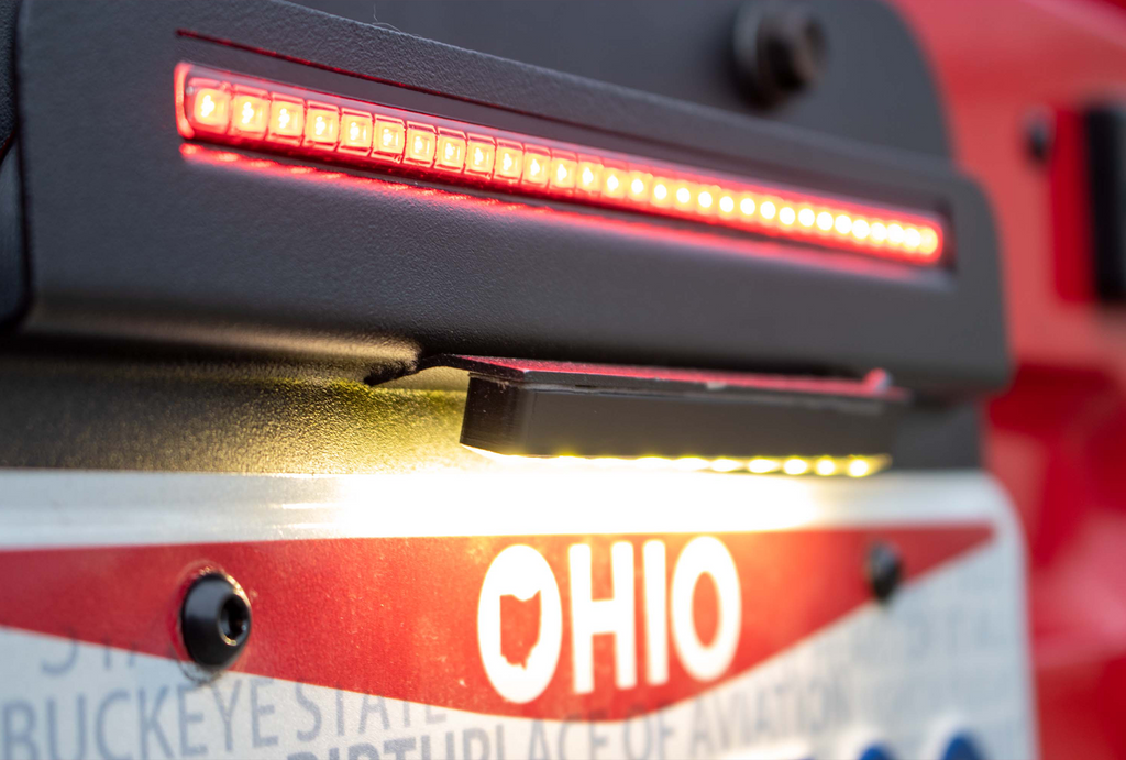 1997 - 2006 TJ BackSide License Plate Mount with LED