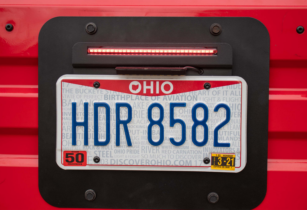 1997 - 2006 TJ BackSide License Plate Mount with LED