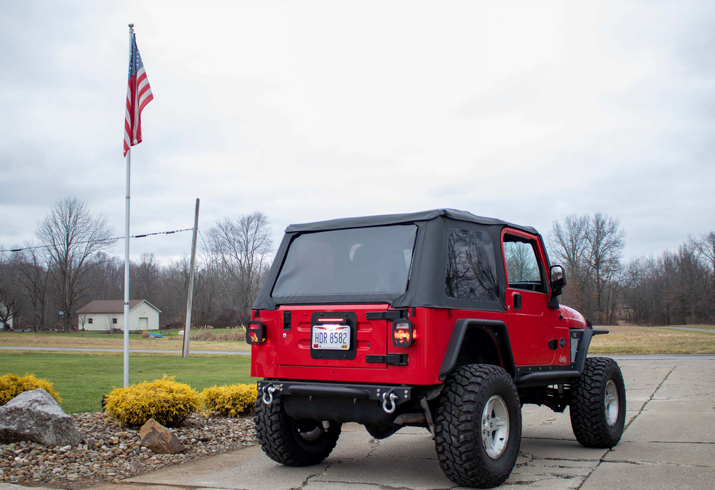 1997 - 2006 TJ BackSide License Plate Mount with LED