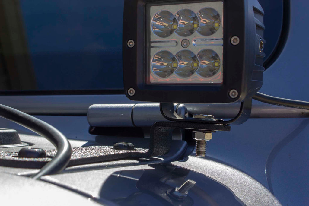 2018 to Current JL & 2020 to Current JT Cowl Light Brackets