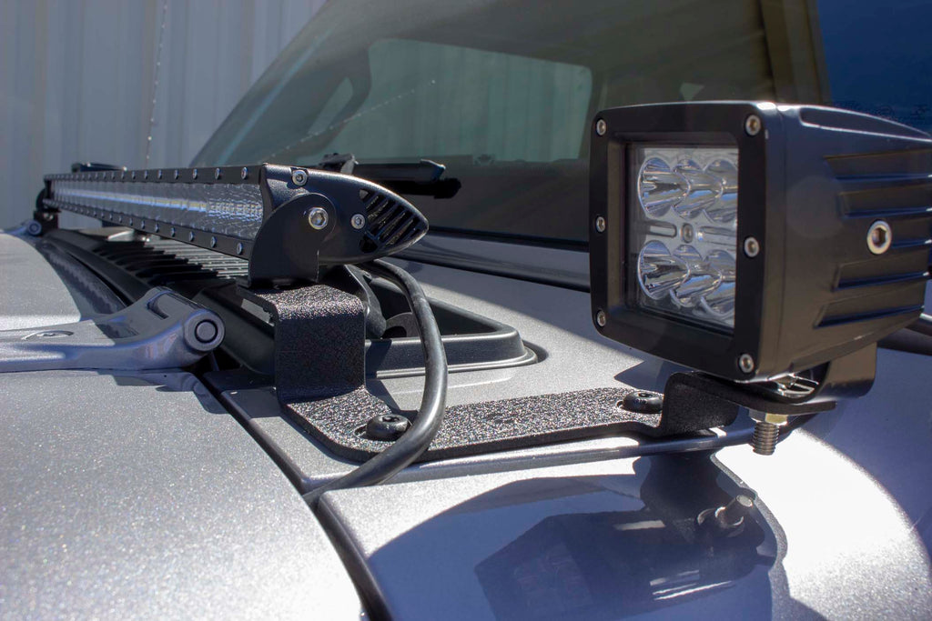 2018 to Current JL & 2020 to Current JT Cowl Light Brackets