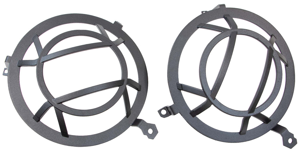 Fishbone Aluminum Headlight Guards Fits ‘18 - Current JL Wrangler, Rubicon and Unlimited, ‘20 - Current JT Gladiator