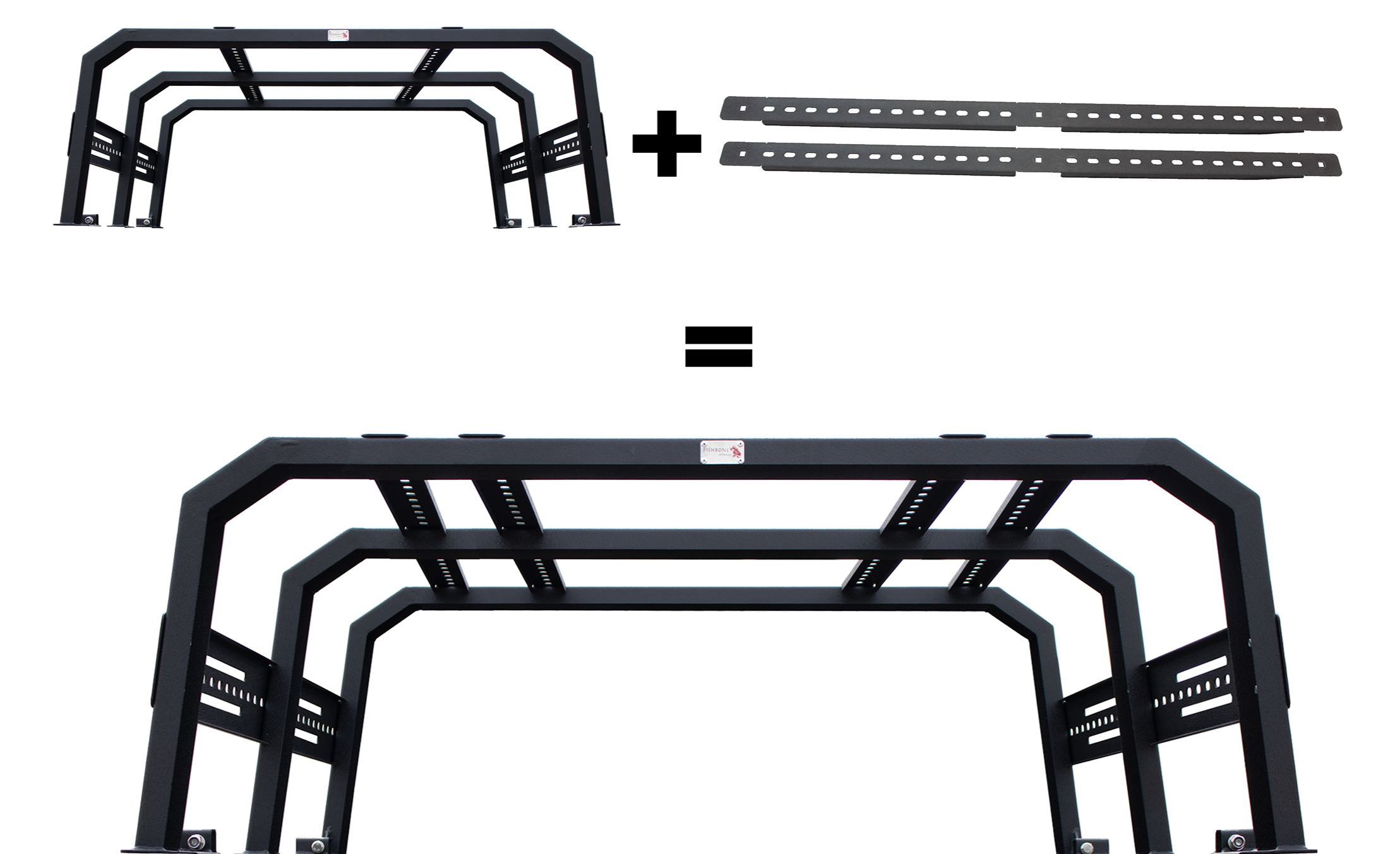 Fishbone Offroad Top Rails for Short Bed Tackle Racks FB21269