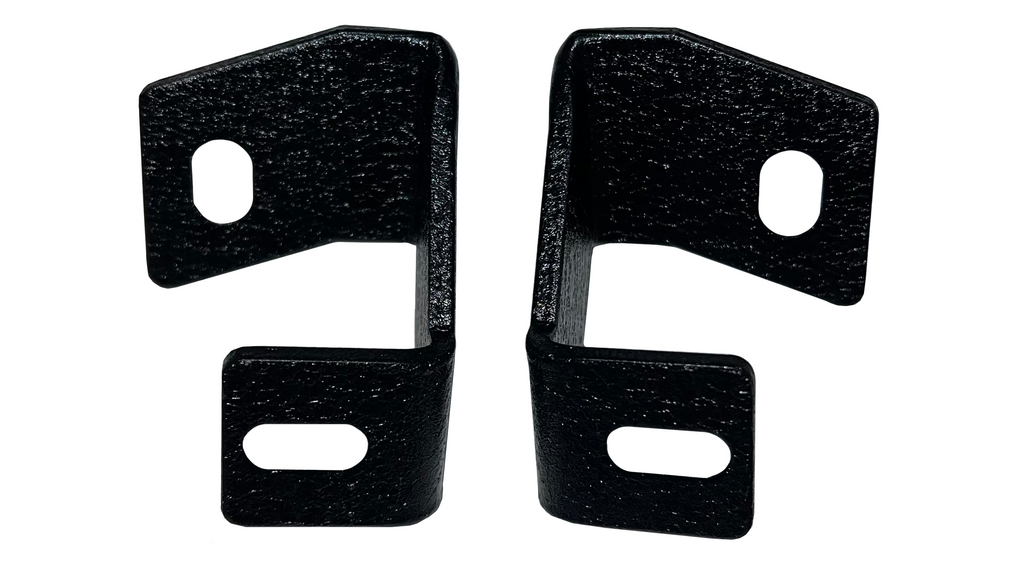A Fishbone Offroad Pod Light Bracket designed for 2015-2023 F150 and 2017-2023 Ford Raptor trucks, suitable for all cab and bed configurations