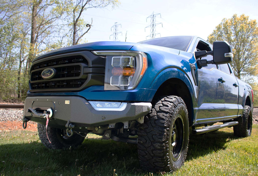 Fishbone Offroad Pelican Front Bumper Winch Plate for the 2021-Current Ford F-150
