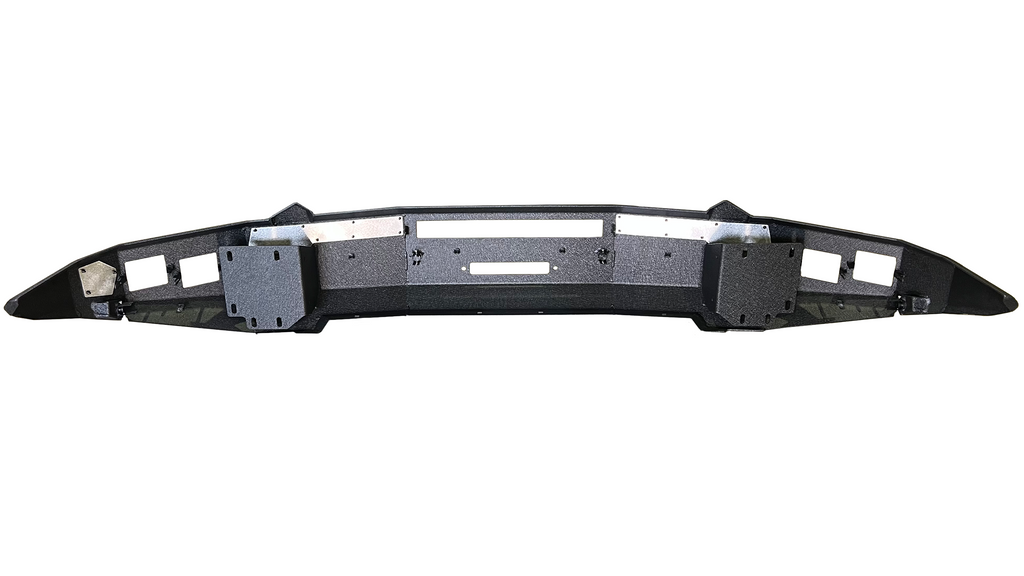 Detailed view of the 4 pod light slots and the 22-inch light bar space