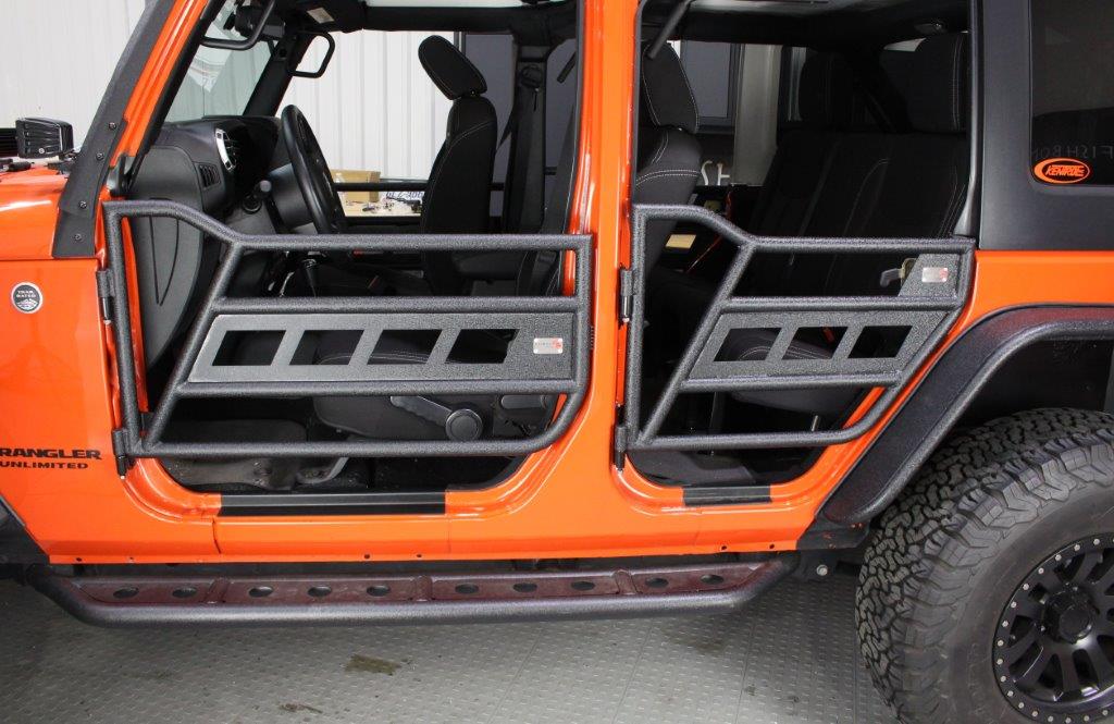 Front and Rear Tube Doors Fits 2007 to 2018 JK Wrangler Unlimited and Rubicon Unlimited