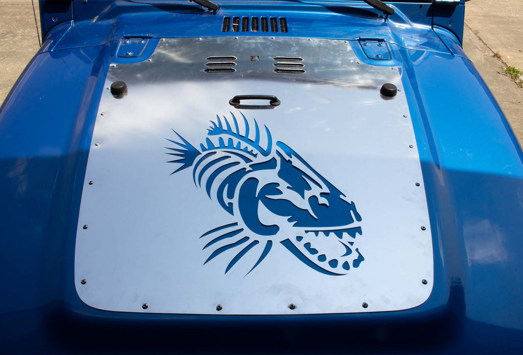 Fishbone JK Hood Louver Fits 2007 to 2018 JK Wrangler, Rubicon and Unlimited