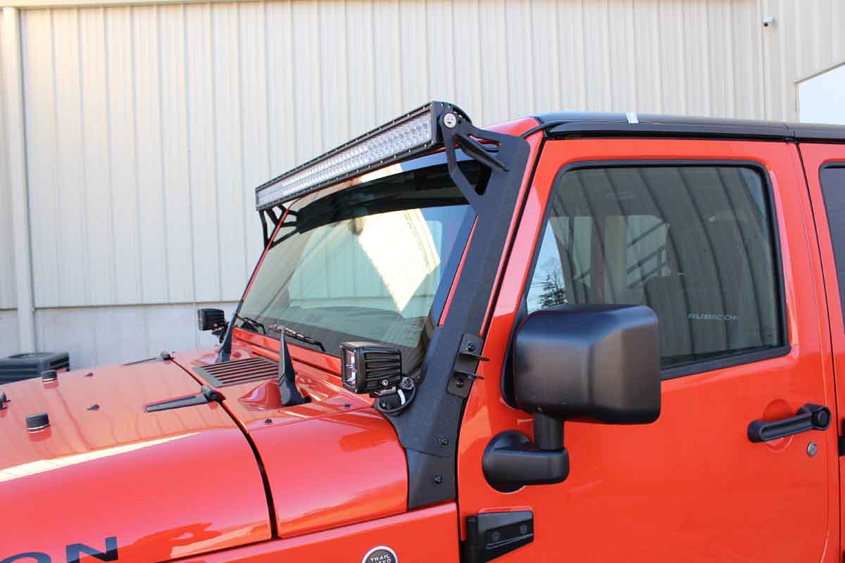 Jeep Wrangler JK Fishbone Offroad 52in Light Bar Bracket | FB21014