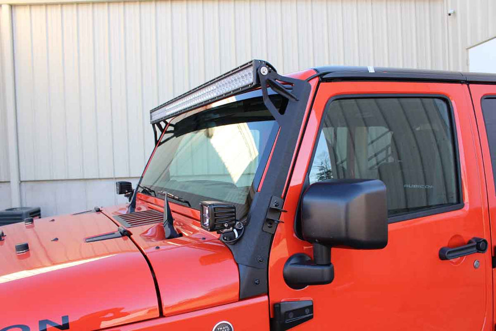 Fishbone JK Light Bar Bracket Fits 2007 to 2018 JK Wrangler, Rubicon and Unlimited