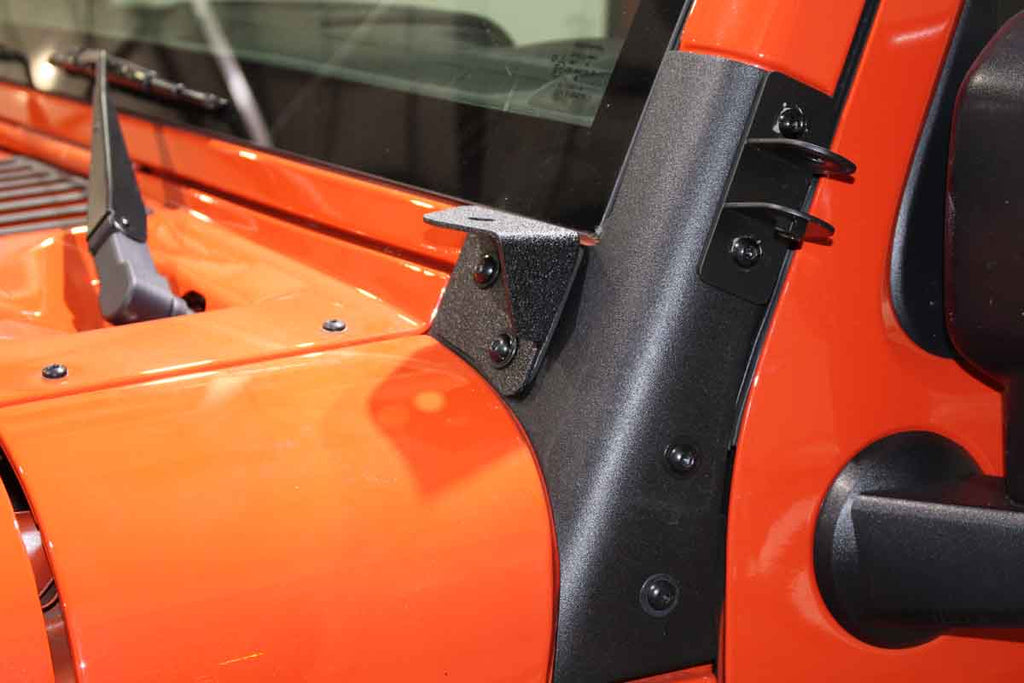 Fishbone Windshield Light Bracket Fits 2007 to 2018 JK Wrangler, Rubicon and Unlimited