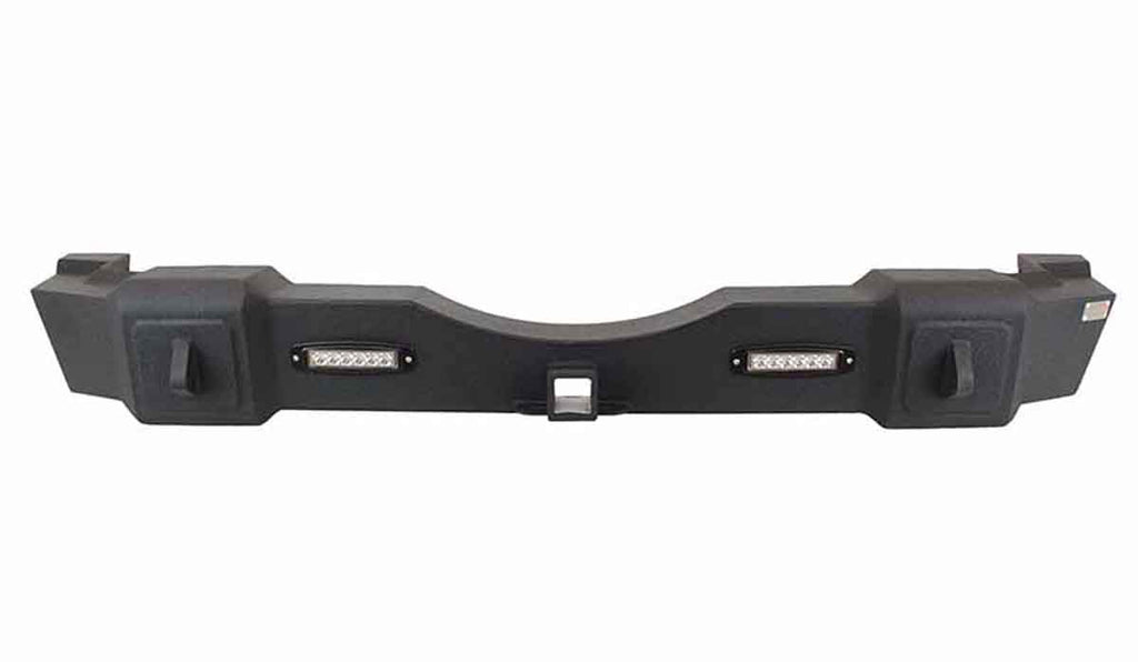 Fishbone Rear Bumper with LED's Fits 2007 to 2018 JK Wrangler, Rubicon and Unlimited