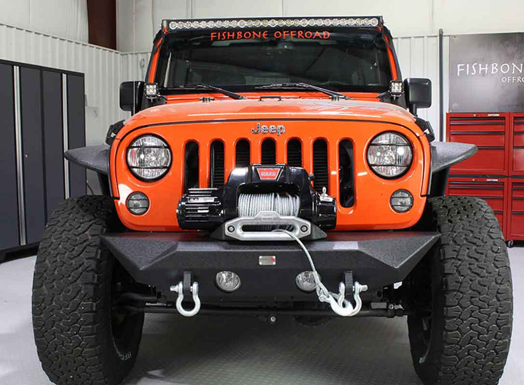 Manowar JK Front Winch Bumper Fits 2007 to 2018 JK Wrangler, Rubicon and Unlimited