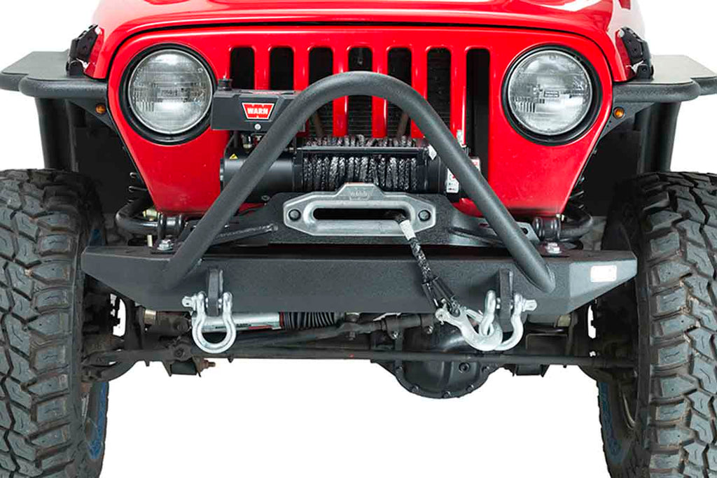 Piranha Front Bumper with Stinger Fits 1997 to 2006 TJ Wrangler, Rubicon and Unlimited