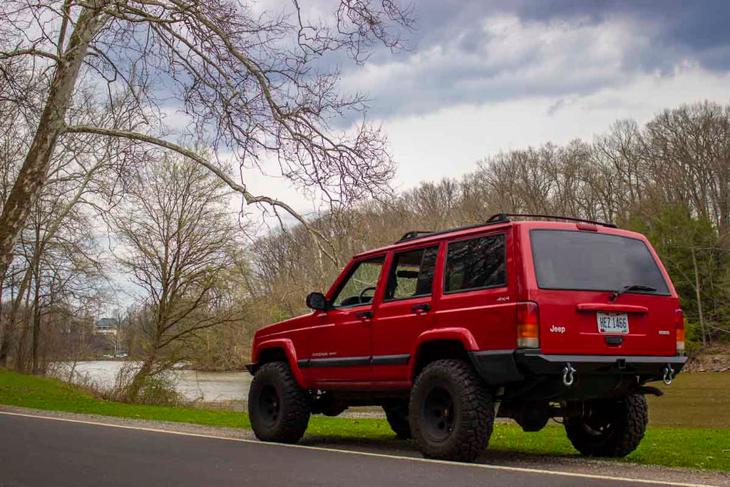 Fishbone Offroad Bullhead Rear Bumper Fits 1984 to 2001 XJ Cherokee