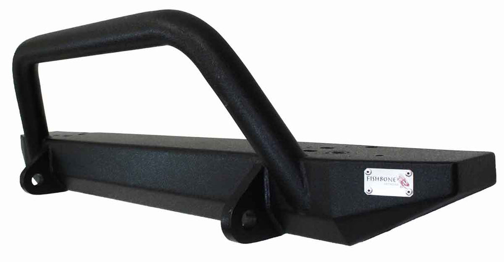 Piranha Front Bumper with Tube Guard Fits 1976 to 1995 CJ7 and YJ Wrangler