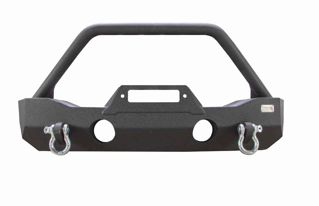 Fishbone Offroad Mako Front Bumper, tailored for Jeep Wrangler JL and Gladiator JT, combining robust protection with sleek design and functionality.