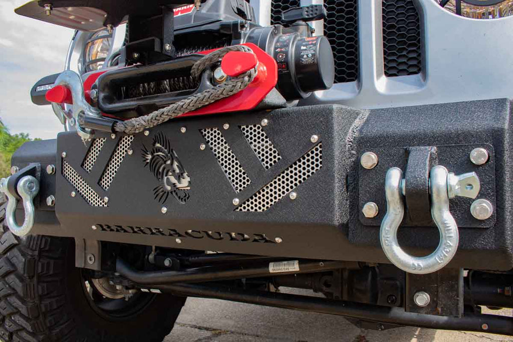 Barracuda D-Ring Mount Set Fits 07-18 JK Wrangler, Rubicon, Unlimited, 18-Current JL Wrangler, Rubicon, Unlimited, 18-Current JT Gladiator, Rubicon, FB22341 Barracuda Front Bumper