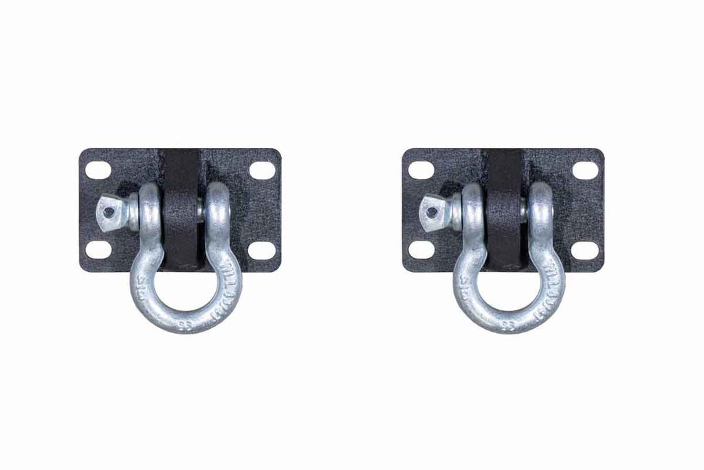 Barracuda D-Ring Mount Set Fits 07-18 JK Wrangler, Rubicon, Unlimited, 18-Current JL Wrangler, Rubicon, Unlimited, 18-Current JT Gladiator, Rubicon, FB22341 Barracuda Front Bumper