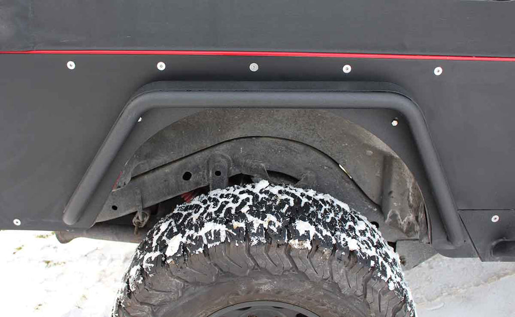 Fishbone Rear Tube Fenders Fits 1997 to 2006 TJ Wrangler, Rubicon and Unlimited