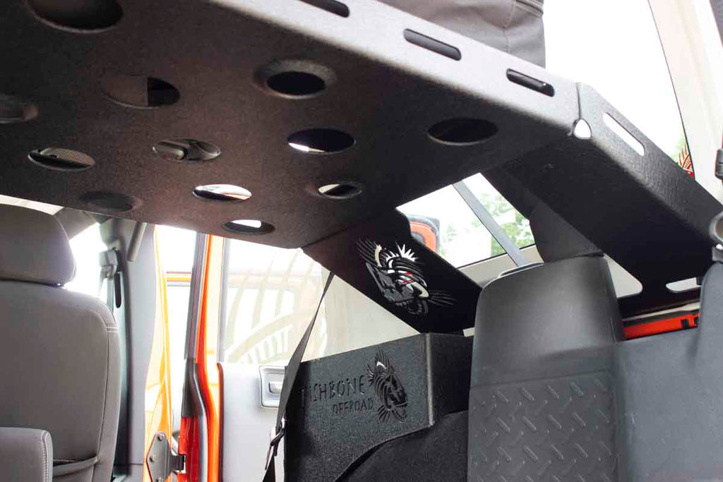 4-Door JK Interior Storage Rack Fits 2007 to 2018 JK Wrangler Unlimited and Rubicon Unlimited