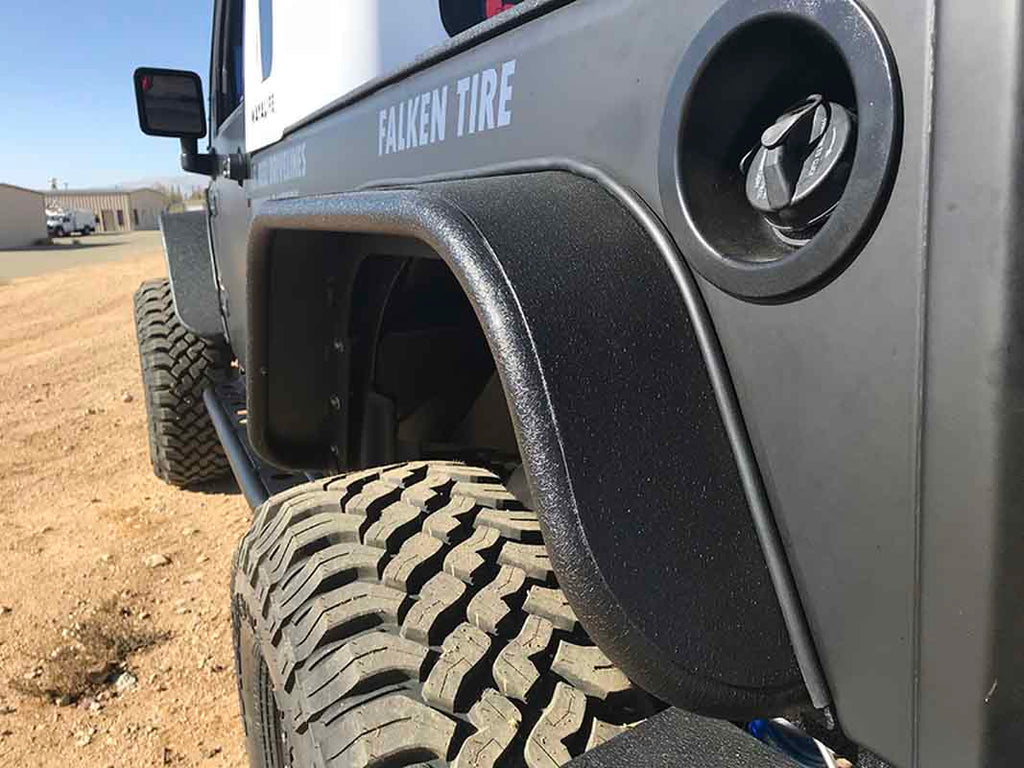 Fishbone Aluminum Tube Fenders fits Fits 2007 to 2018 JK Wrangler, Rubicon and Unlimited