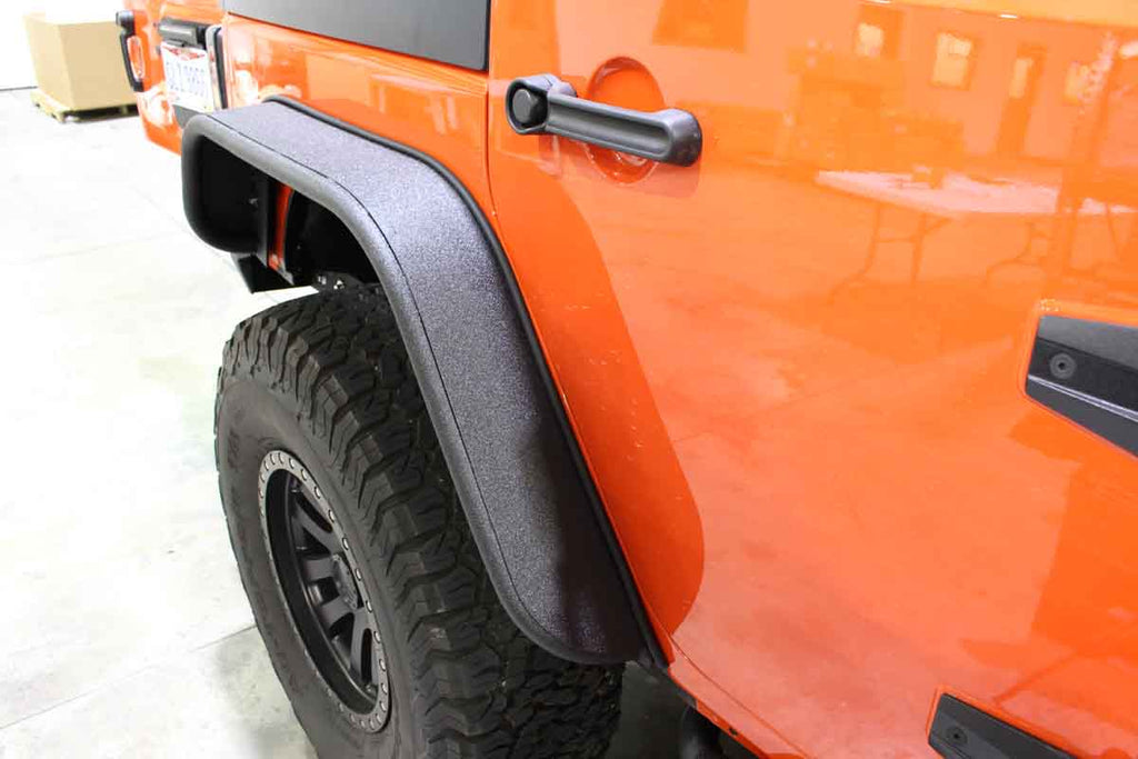 Fishbone Aluminum Tube Fenders fits Fits 2007 to 2018 JK Wrangler, Rubicon and Unlimited