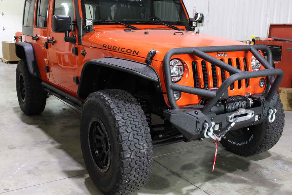 Fishbone Aluminum Tube Fenders fits Fits 2007 to 2018 JK Wrangler, Rubicon and Unlimited