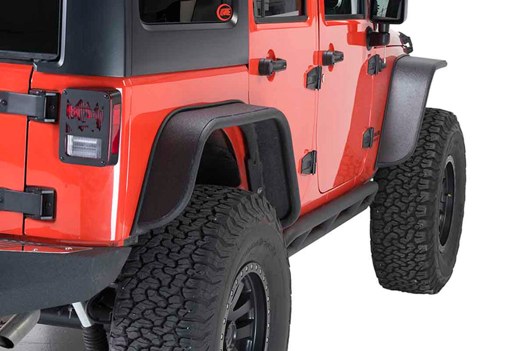 Fishbone Aluminum Tube Fenders fits Fits 2007 to 2018 JK Wrangler, Rubicon and Unlimited