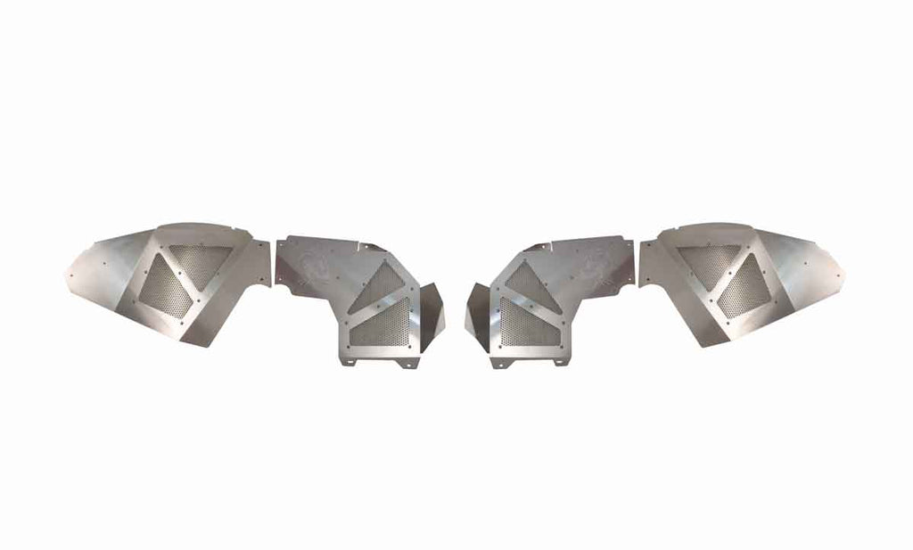 Fishbone JL RAW Aluminum Inner Fenders - Legacy Model Fits 2018 to Current JL Wrangler, Rubicon and Unlimited