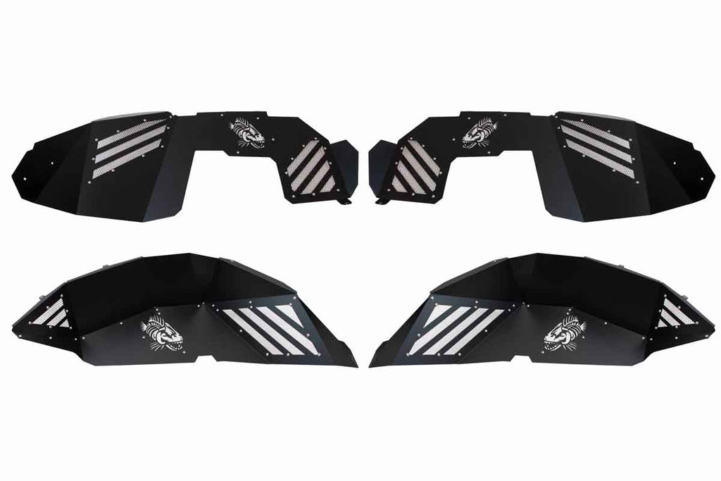 Fishbone JL Black Aluminum Inner Fenders Fits 2018 to Current JL Wrangler, Rubicon and Unlimited