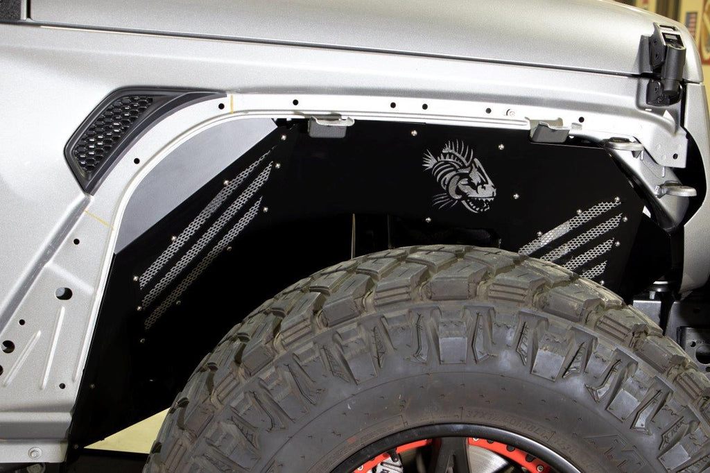 Fishbone JL RAW Aluminum Inner Fenders Fits 2018 to Current JL Wrangler, Rubicon and Unlimited