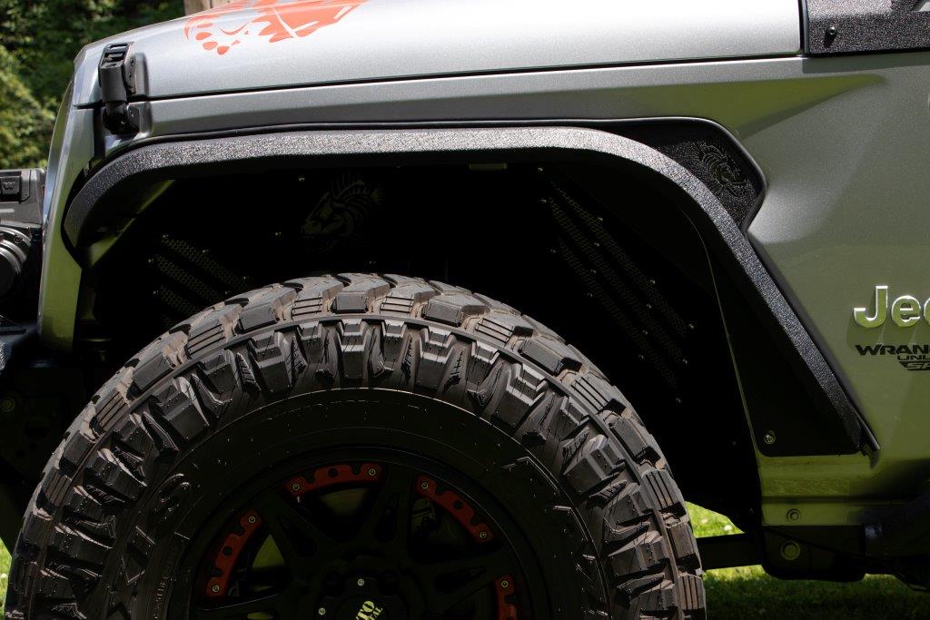 JL Aluminum Elite Fenders Fits 2018 to Current JL Wrangler, Rubicon and Unlimited