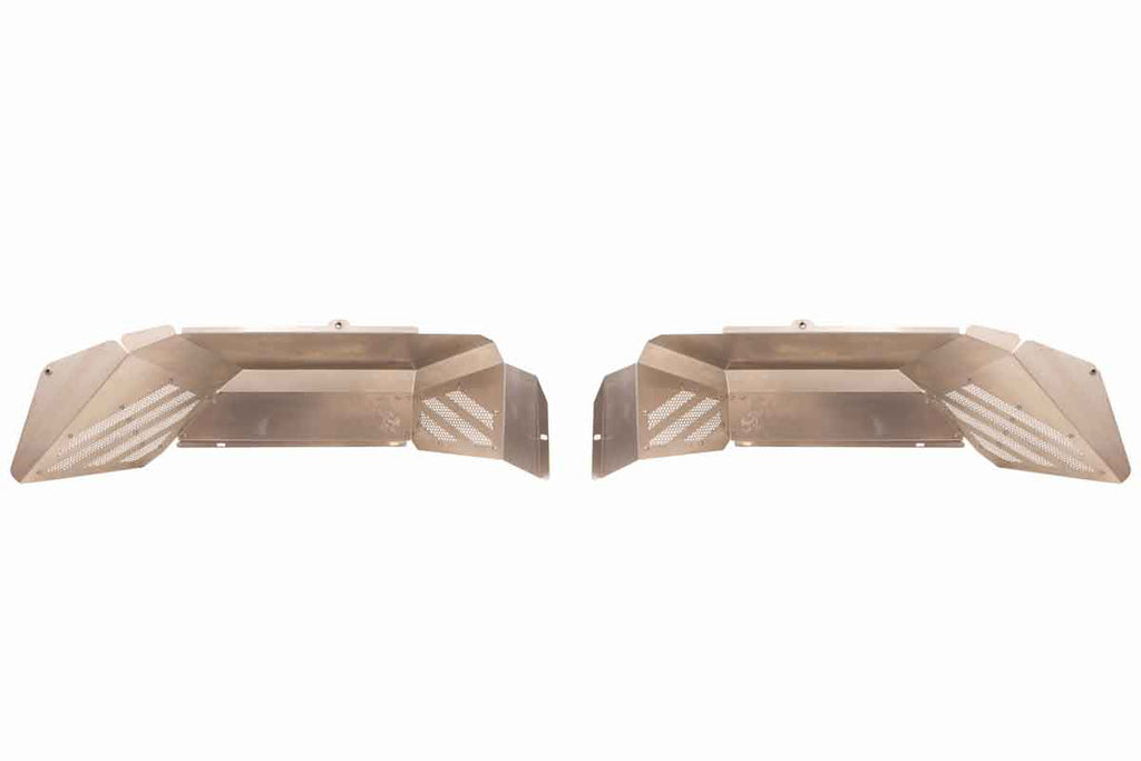 Fishbone Rear JT RAW Aluminum Inner Fenders Fits 2020 to Current JT Gladiator
