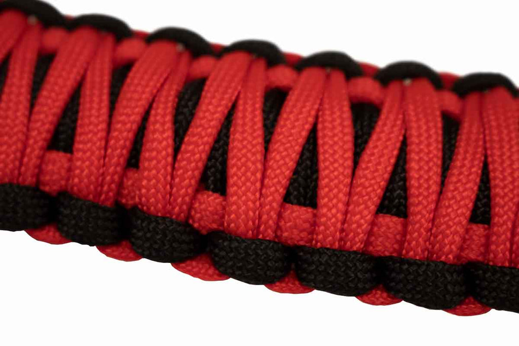 ParaCord Grab Handles for A-Pillar and Sound Bar (Red) Fits 2007 to 2018 JK Wrangler, Rubicon and Unlimited